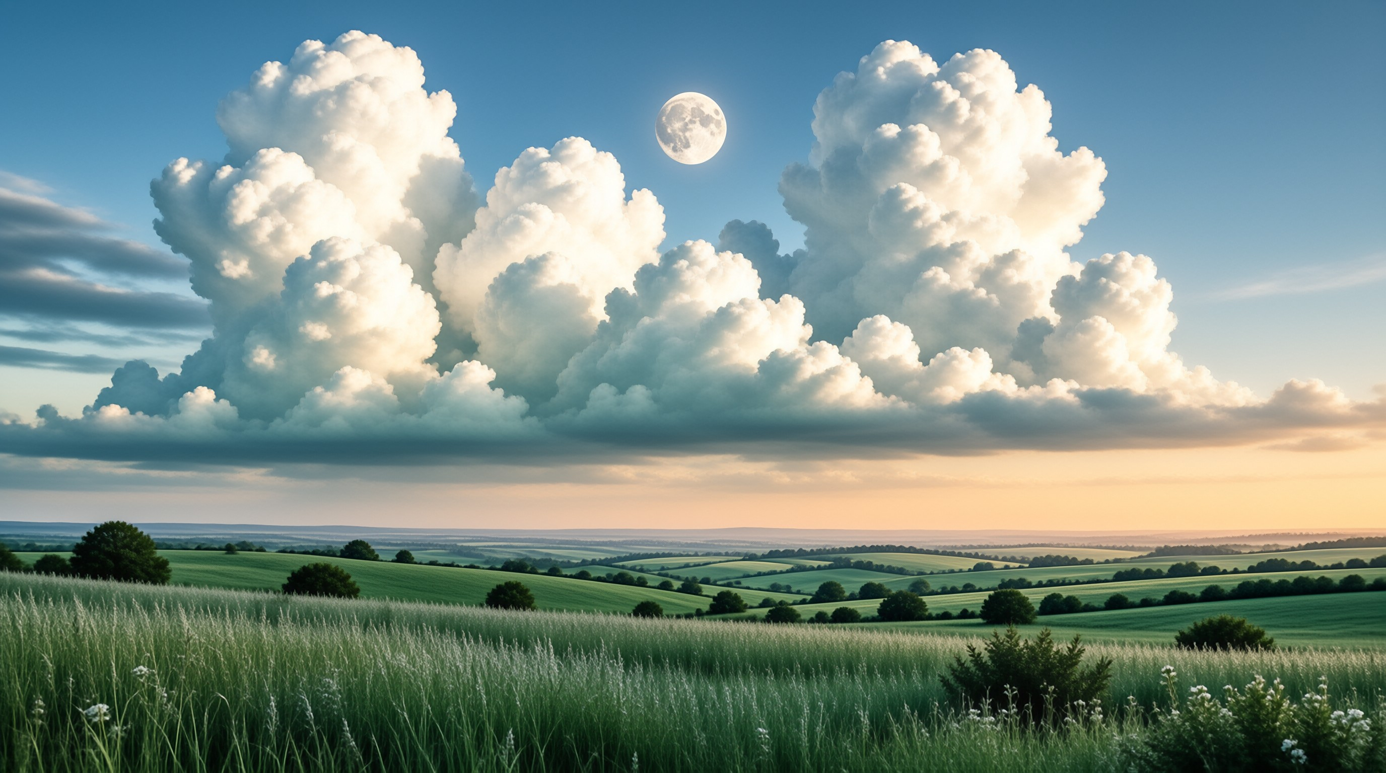 Moonlit Rolling Hills