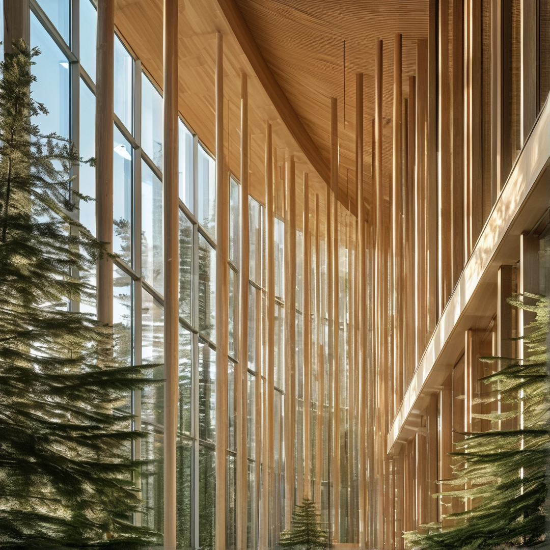 Modern Wooden Atrium
