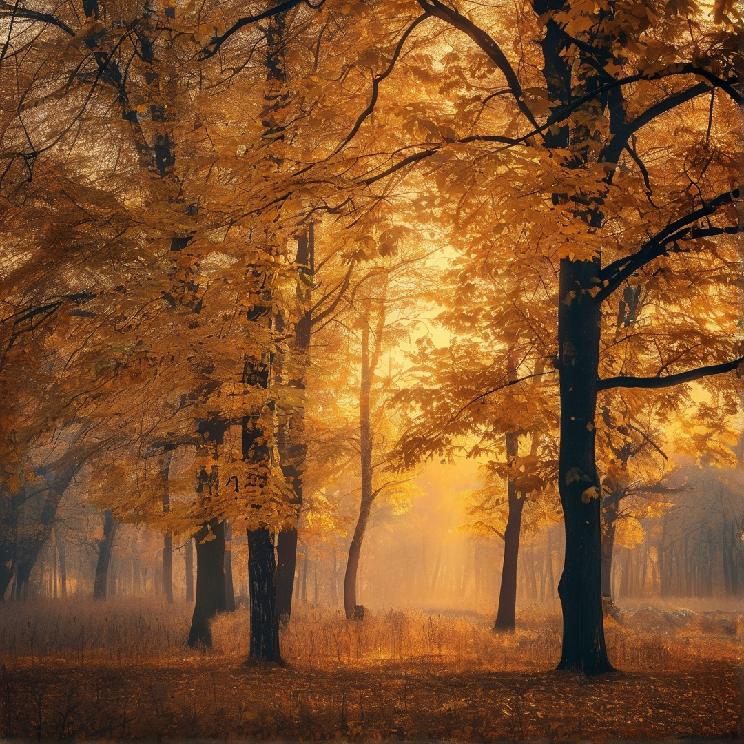 Golden Autumn Forest