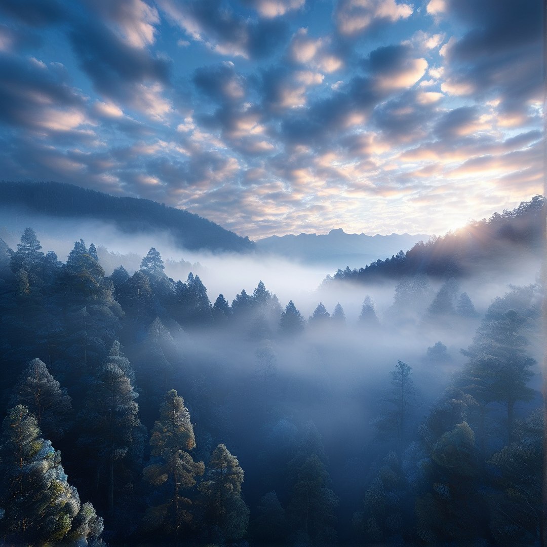 Misty Forest at Dawn