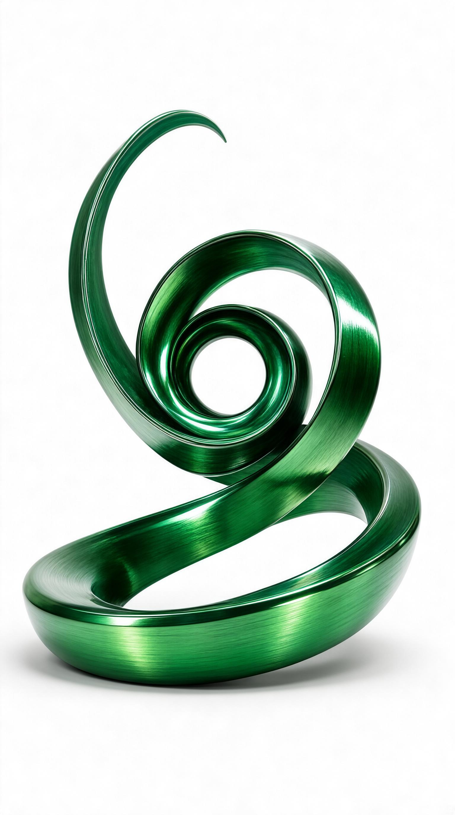 Metallic Green Spiral