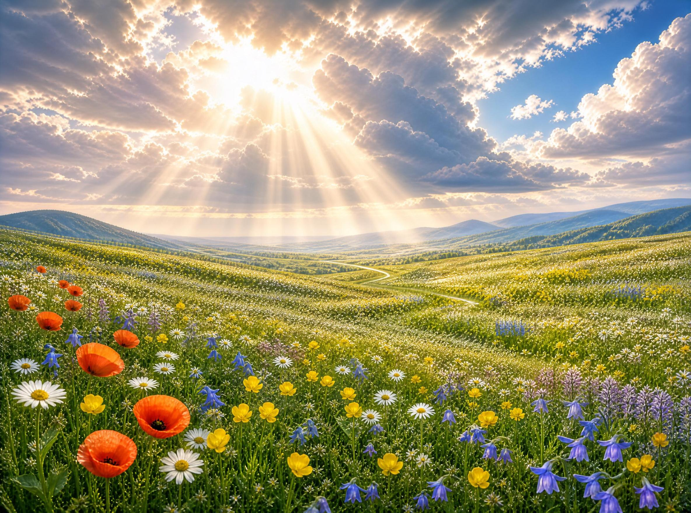 Sunny Wildflower Meadow