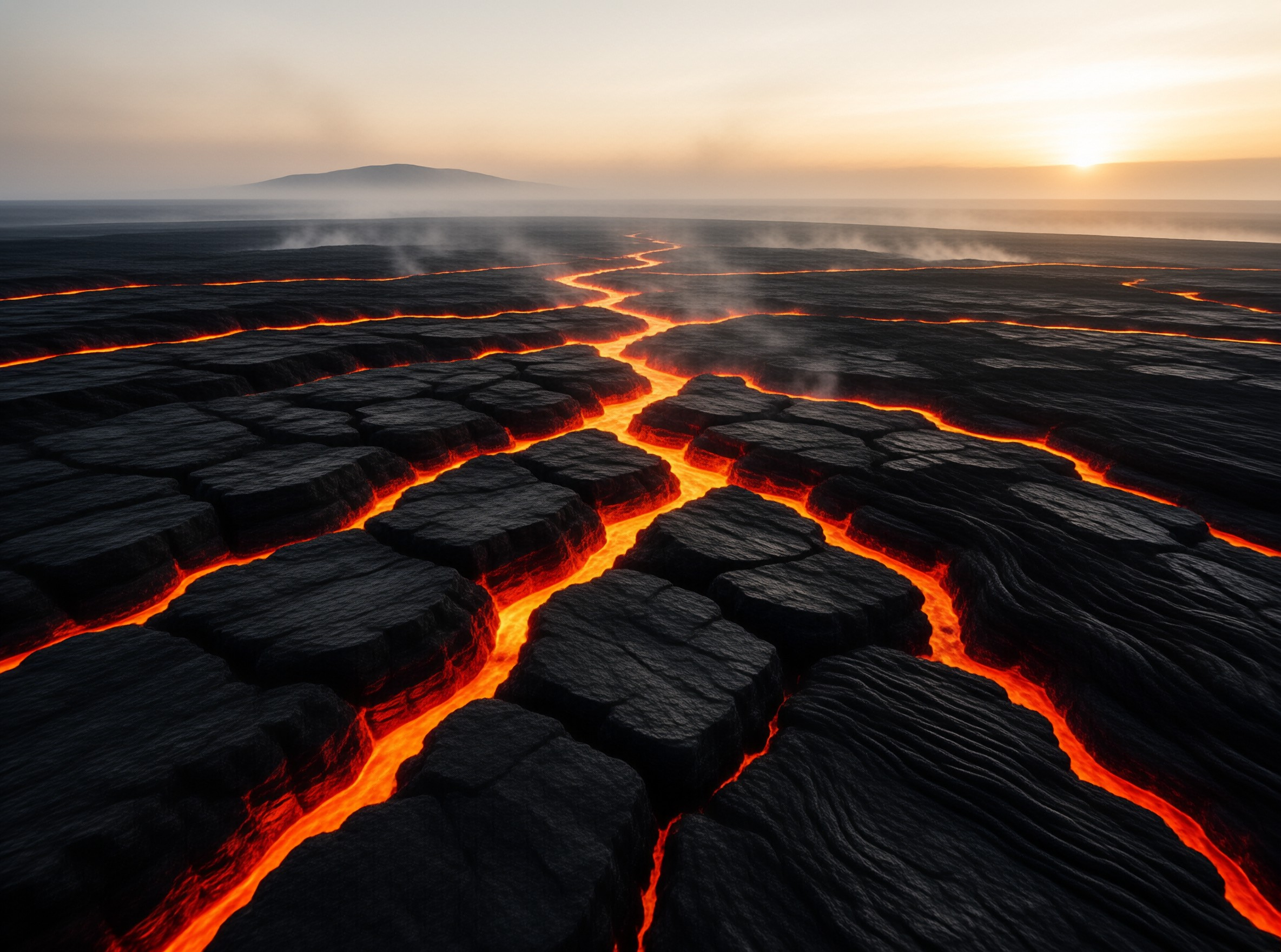 Glowing Lava Field
