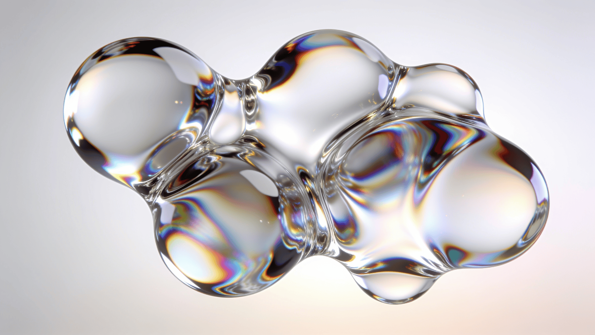 Dreamlike, Liquid Chrome Fluid Blob