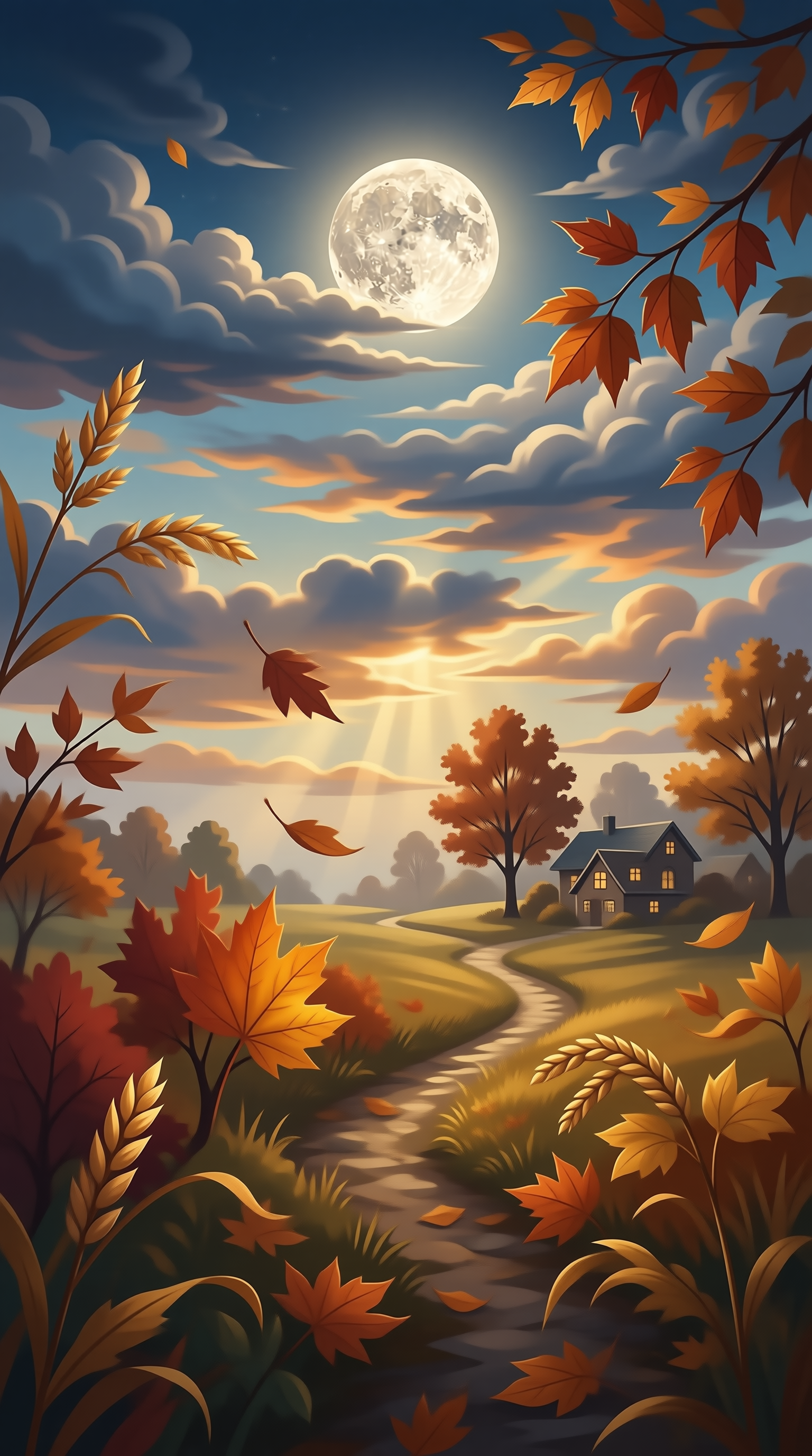 Autumn Night Landscape