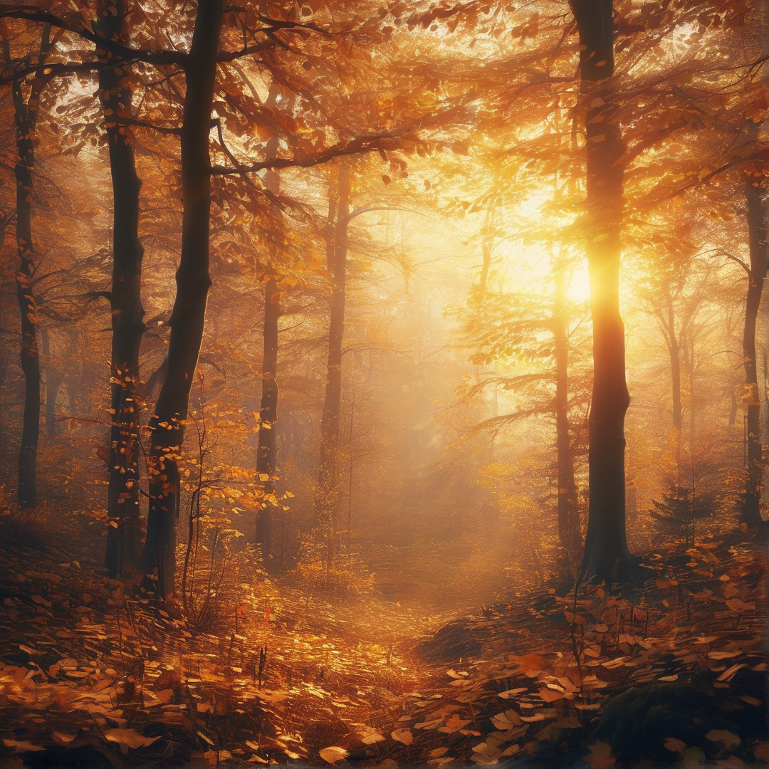 Autumn Forest Sunrise