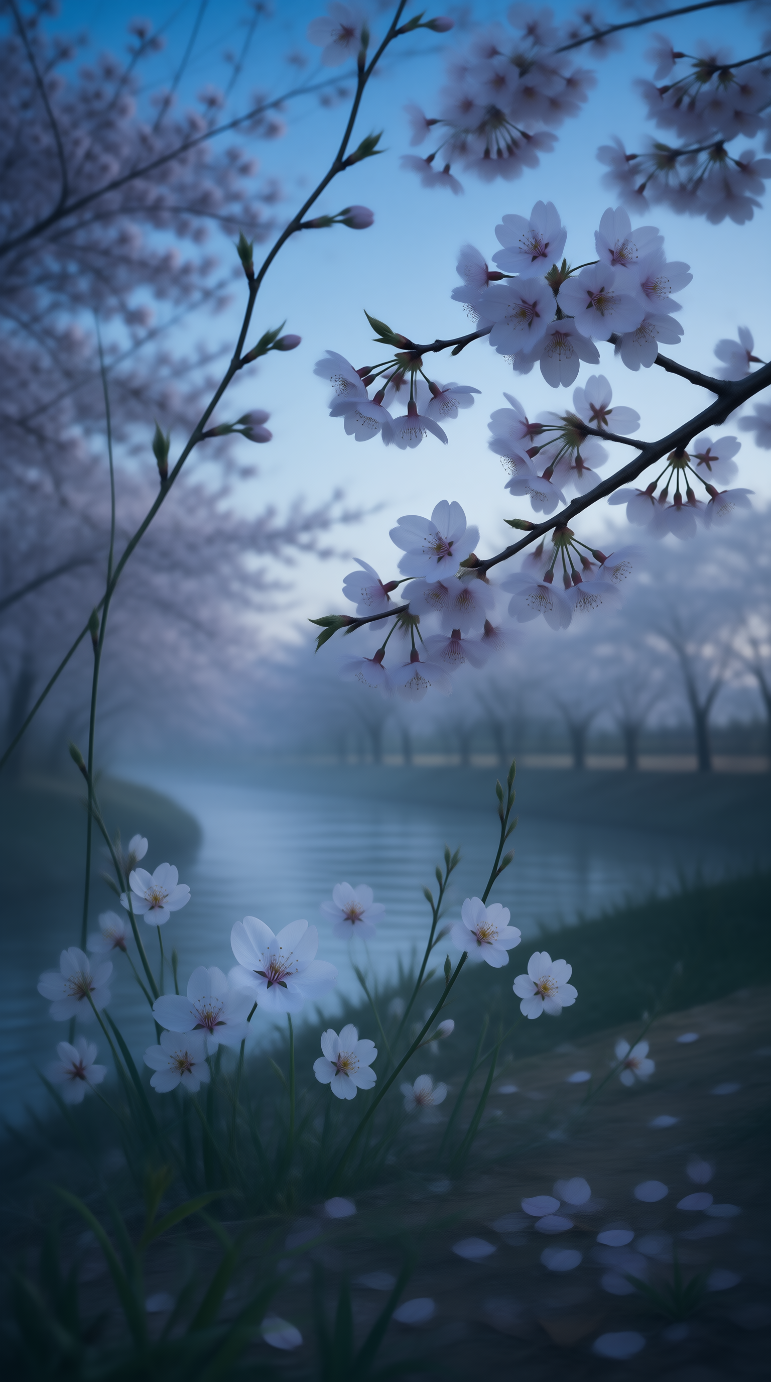 Twilight Sakura Landscape