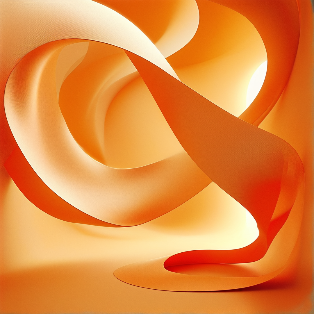 Abstract Orange Swirls