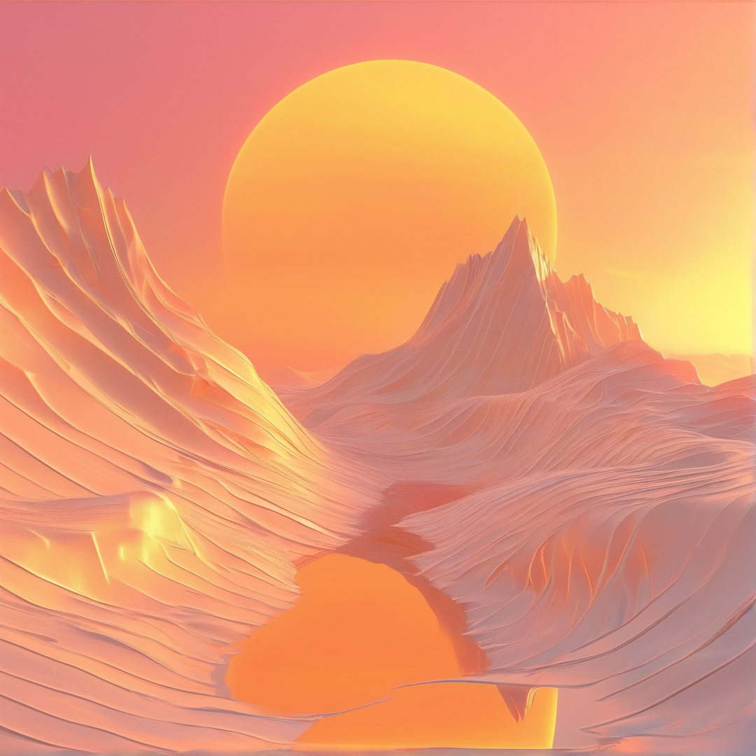 Surreal Dune Sunset