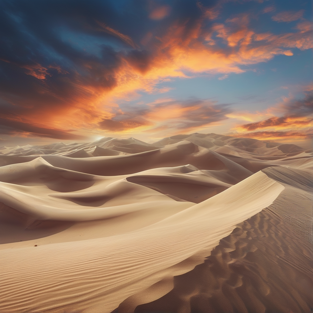 Desert Dunes at Sunset