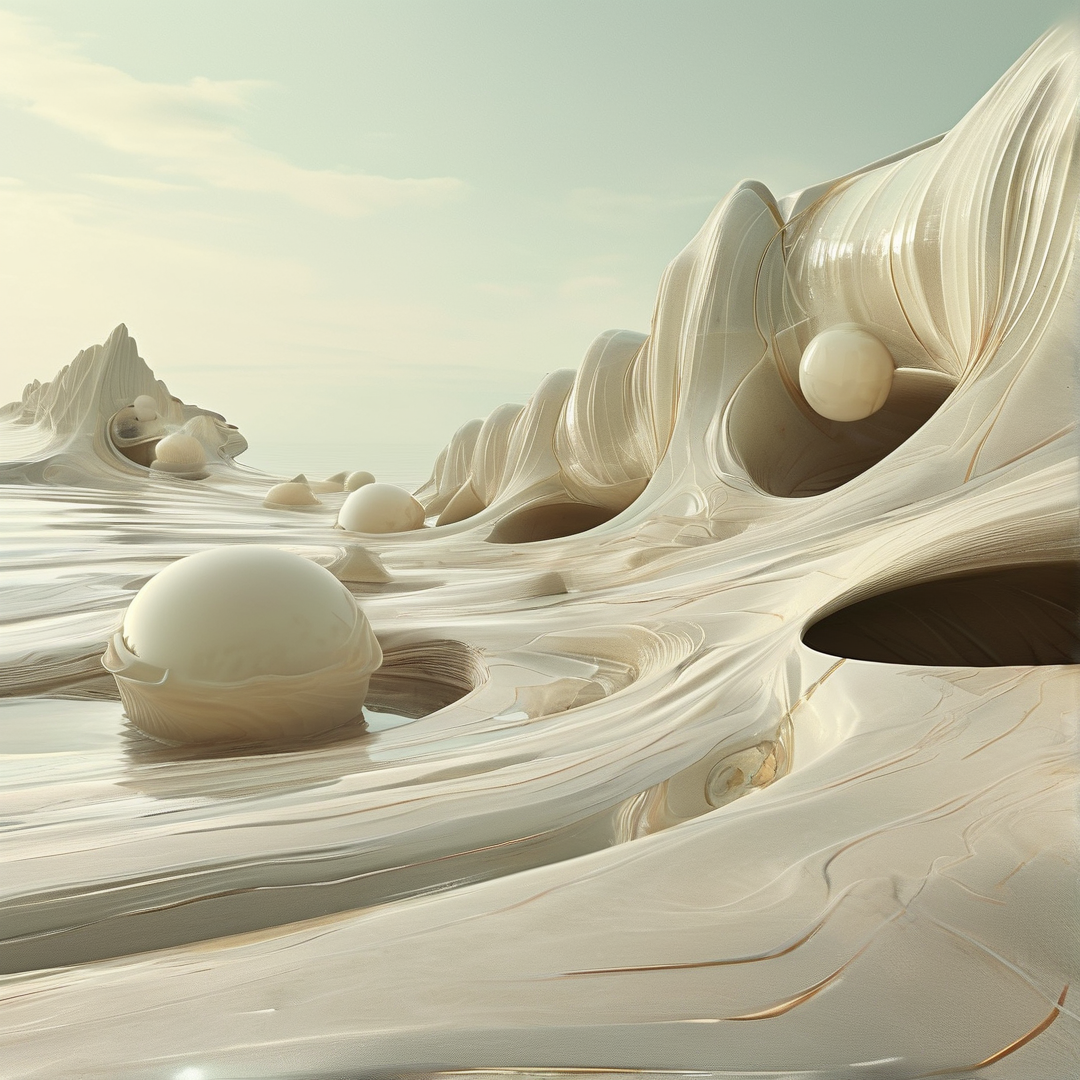 Creamy Abstract Landscape