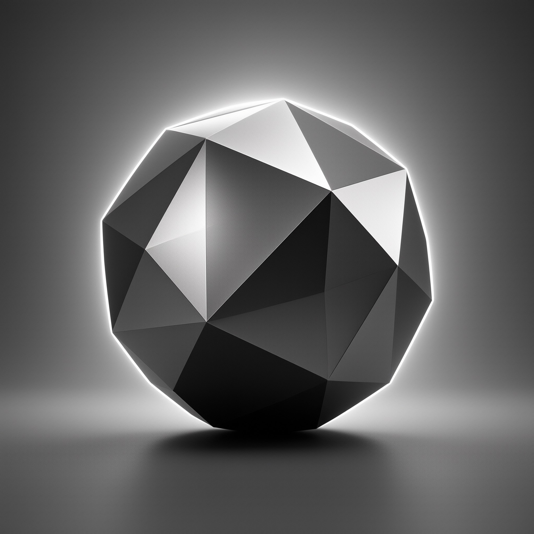 Geometric Sphere with Glow