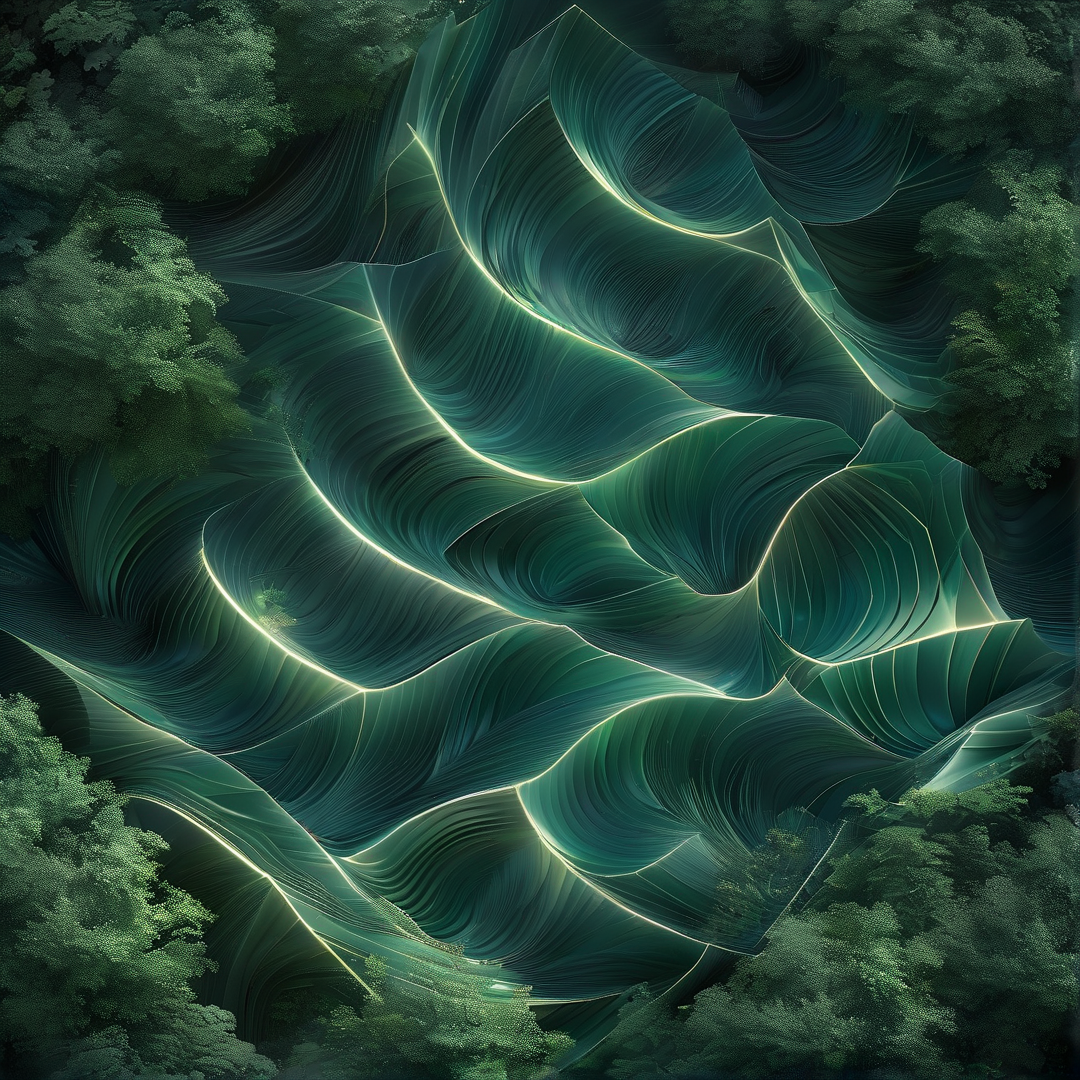 Glowing Organic Landscape