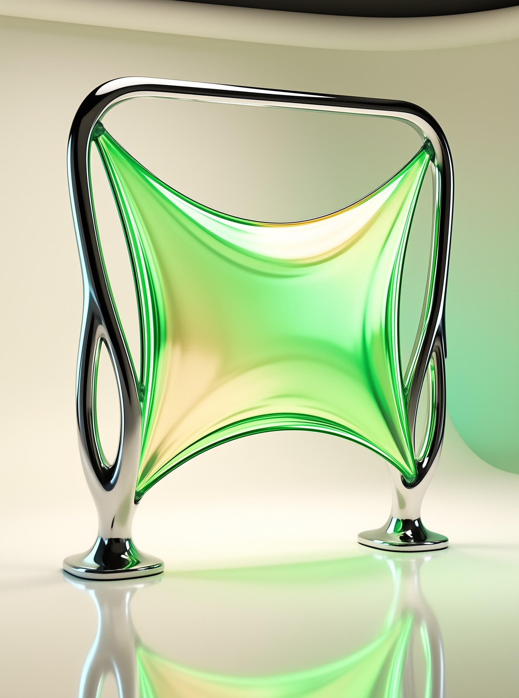 Minimalist Curved Sculpture