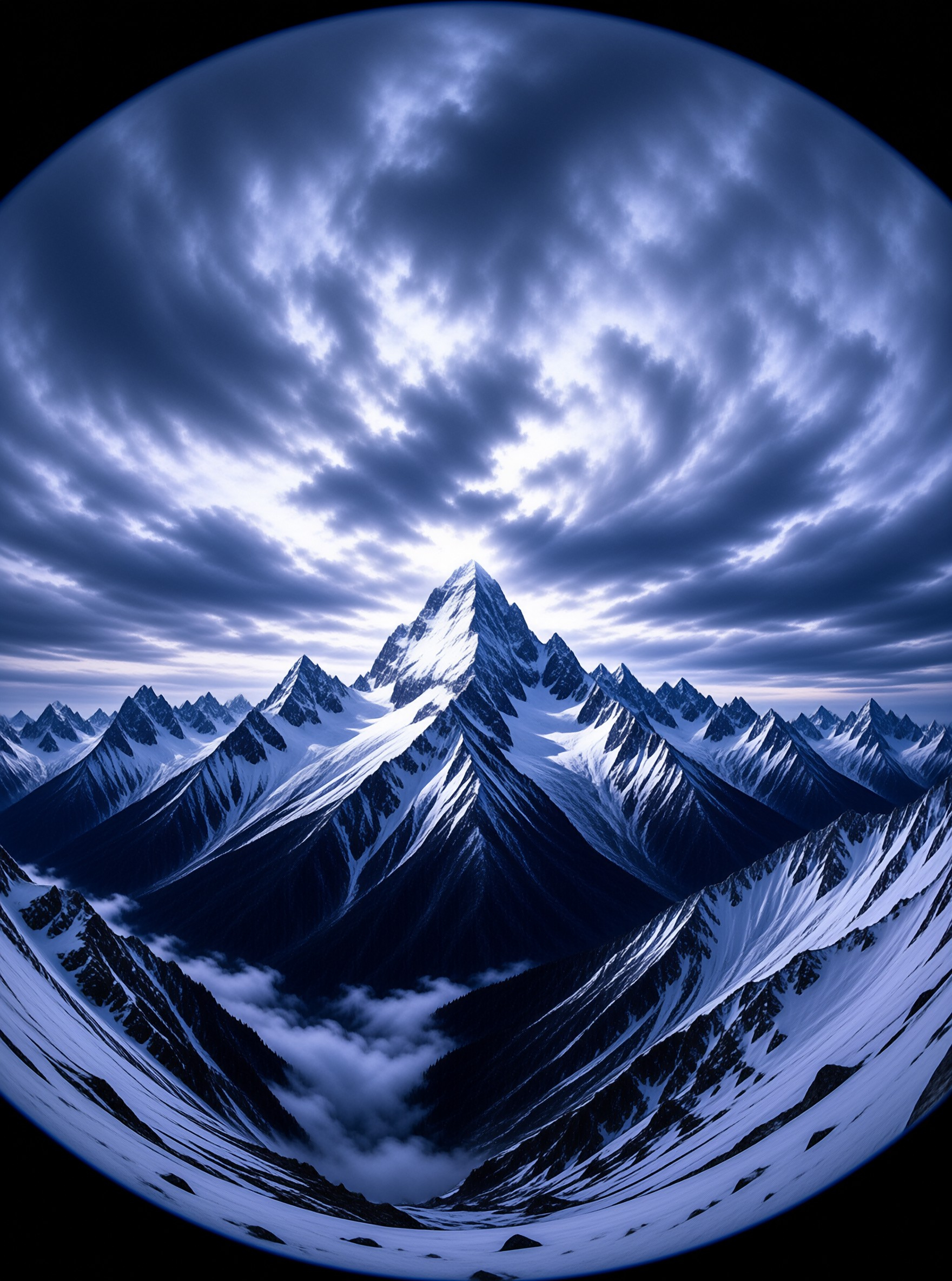 Majestic Snowy Mountain Peak