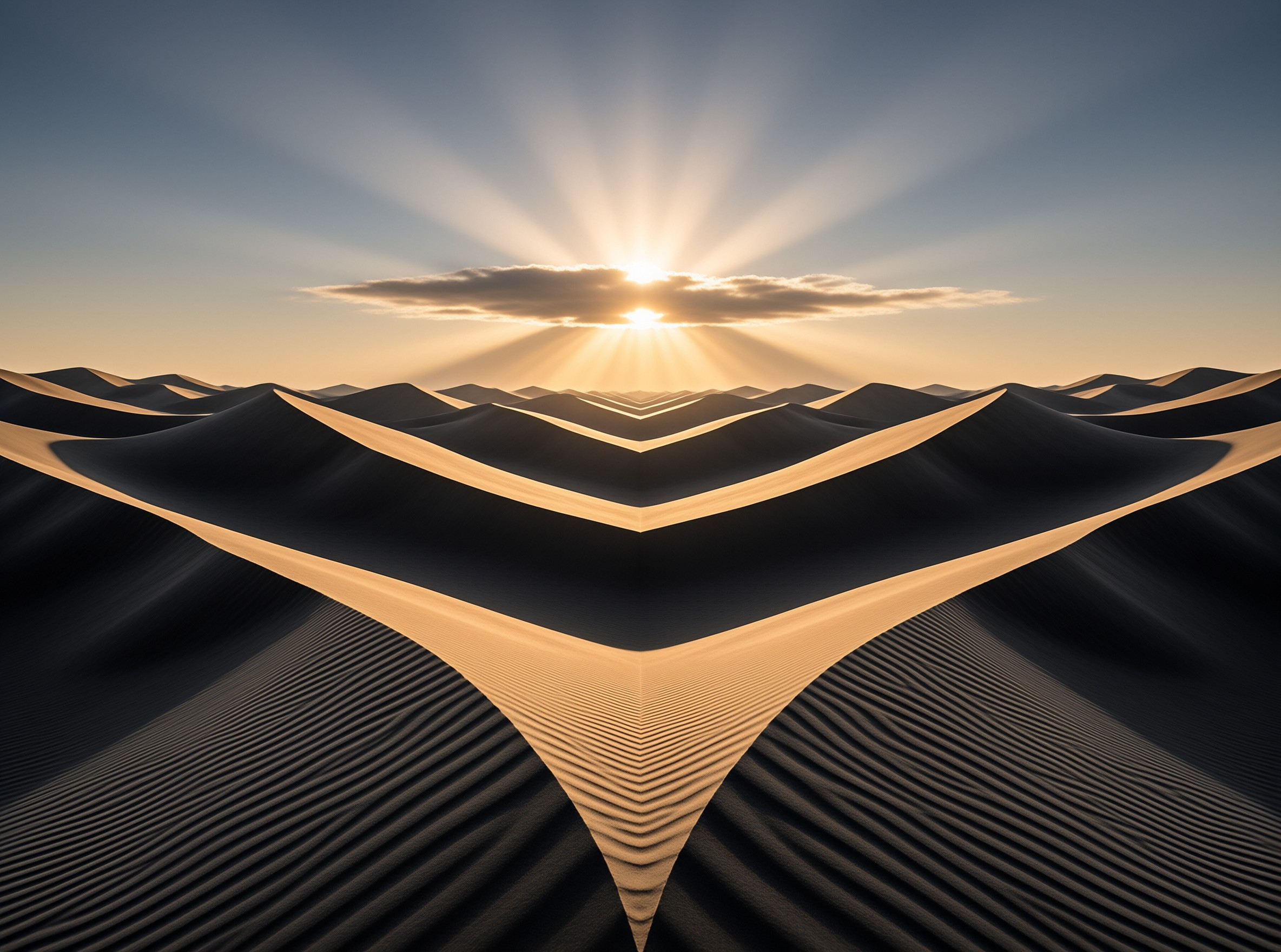 Symmetrical Desert Dunes