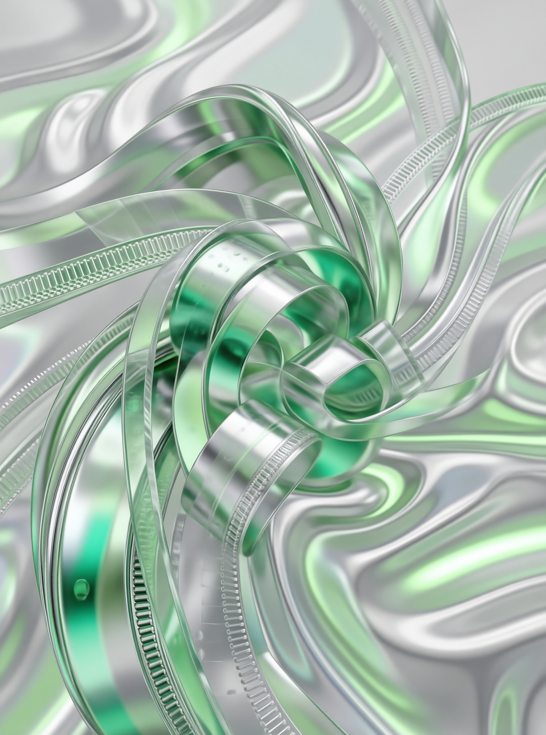 Abstract Metallic Flow