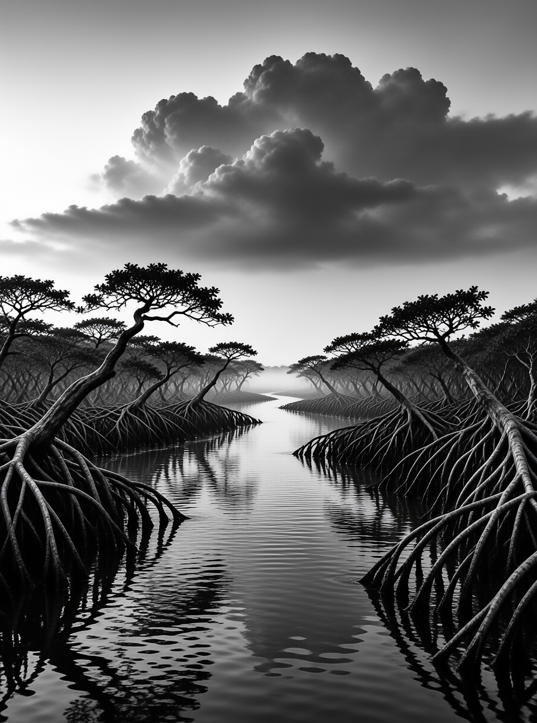 Misty Mangrove Waterway
