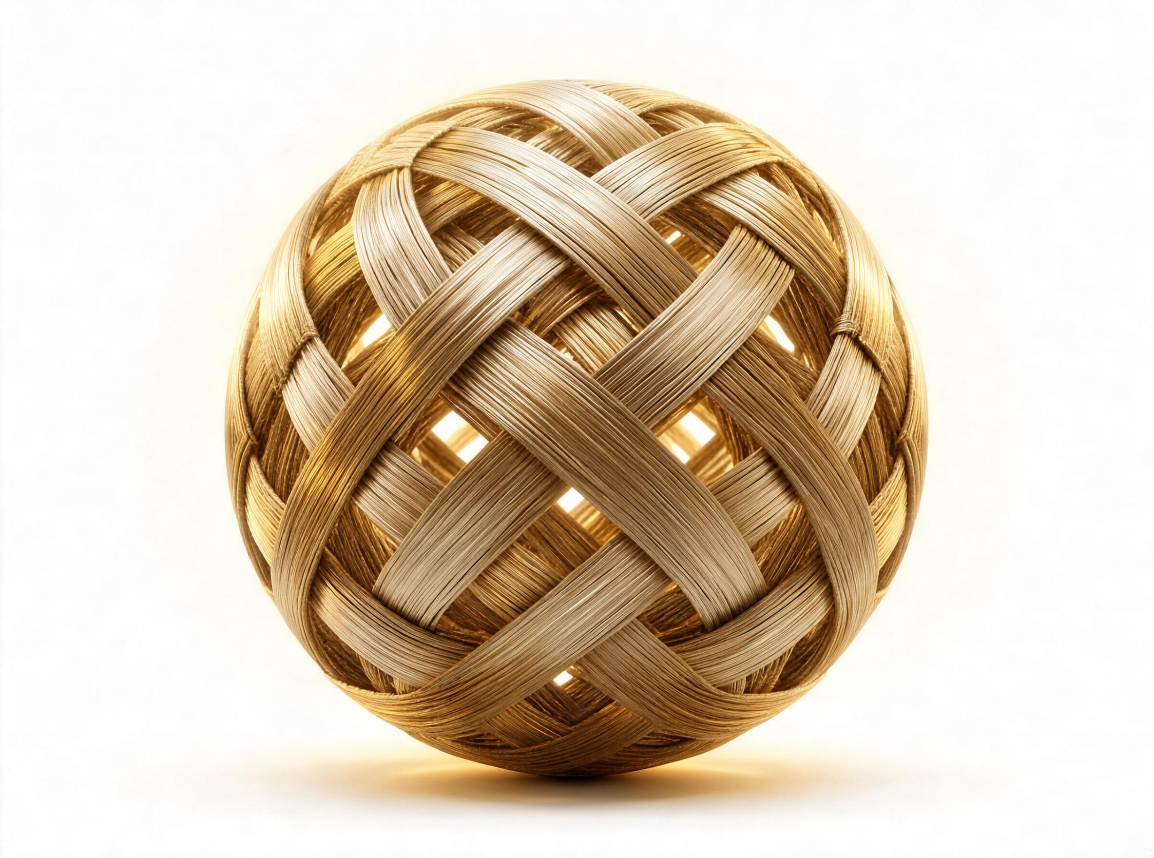 Woven Golden Sphere