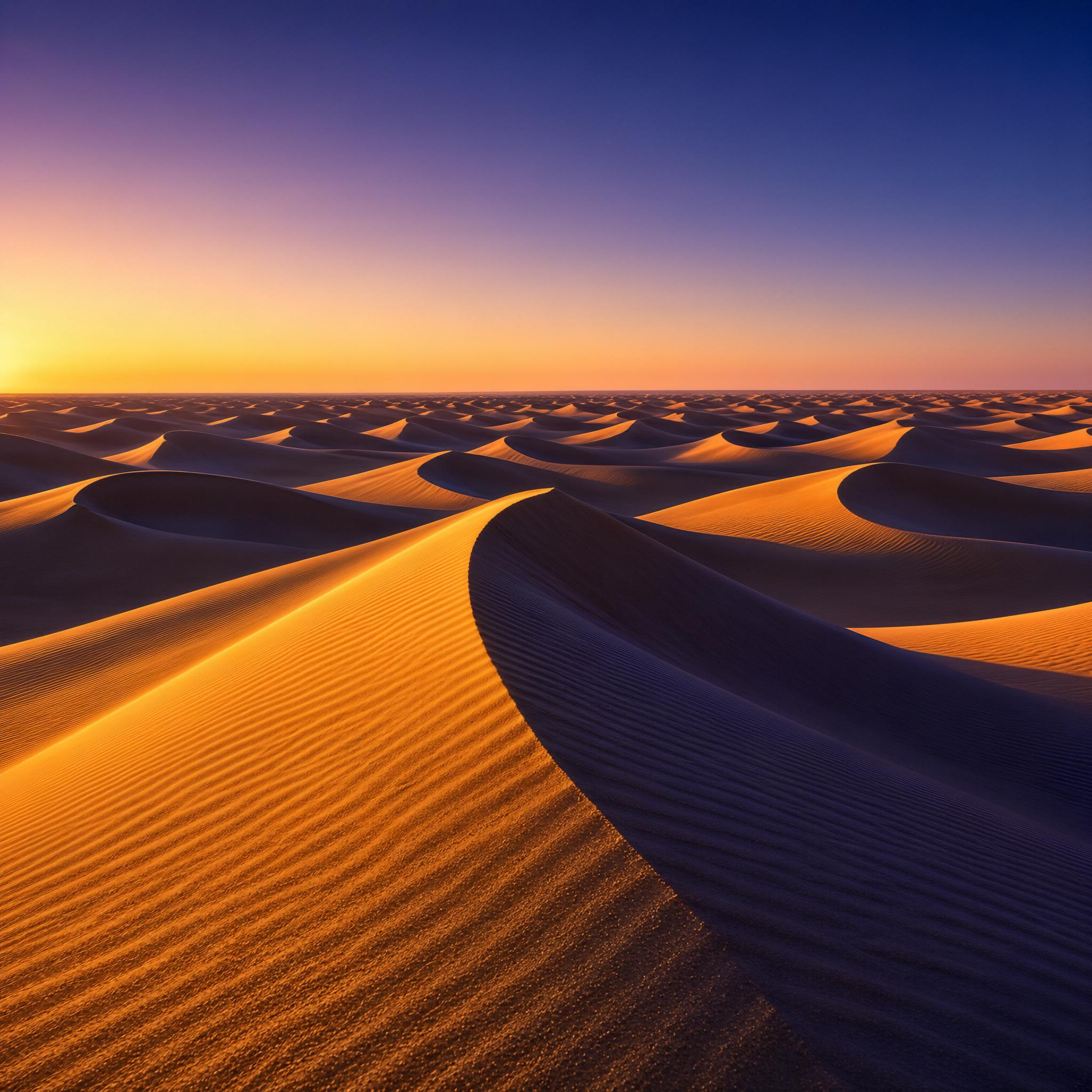 Golden Desert Dunes