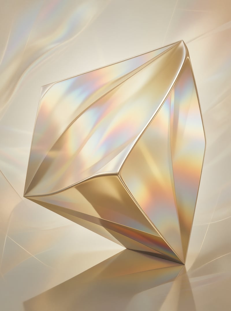 Pearlescent Abstract Geometry