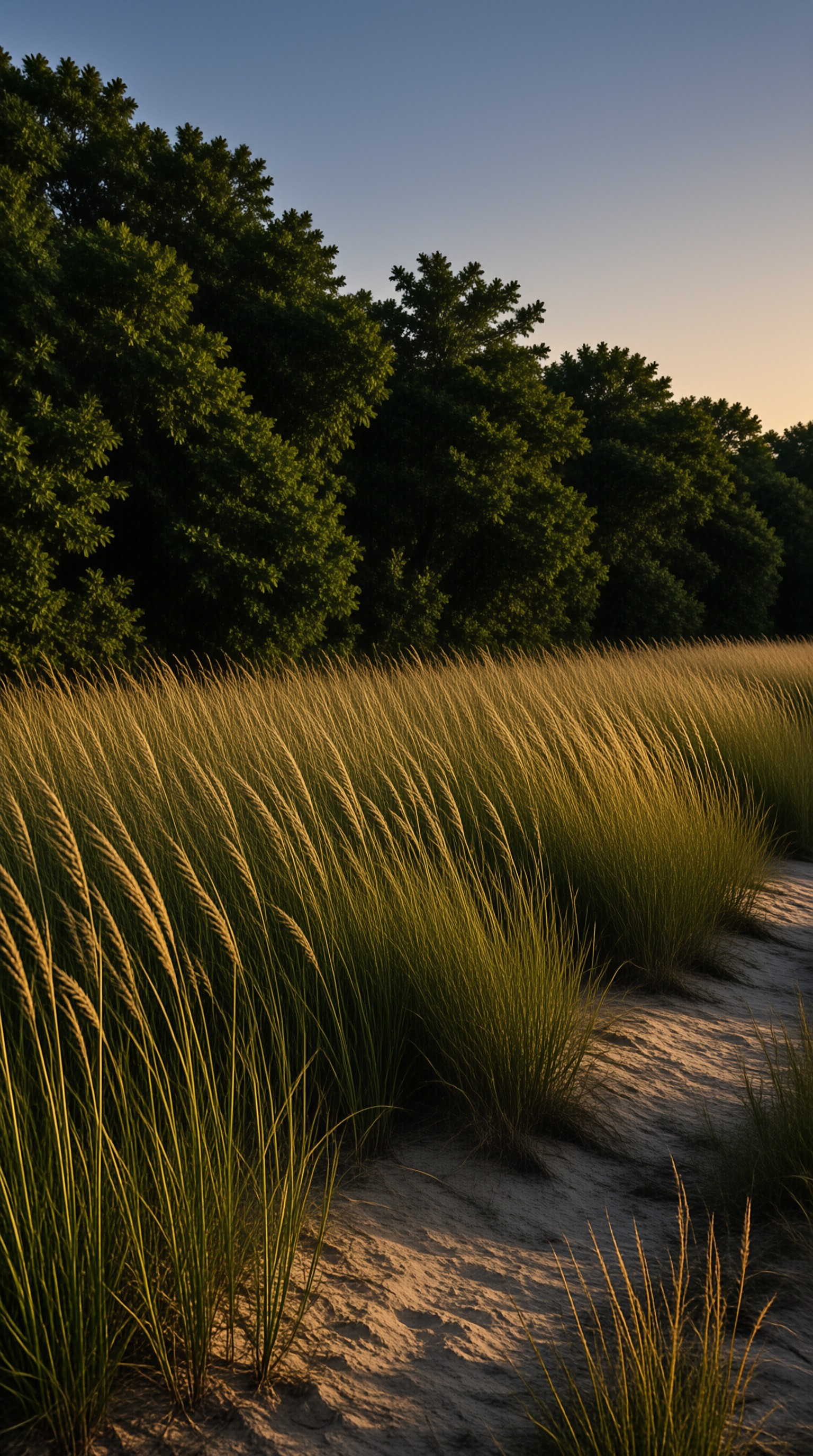 Sunset Sand Dune Landscape