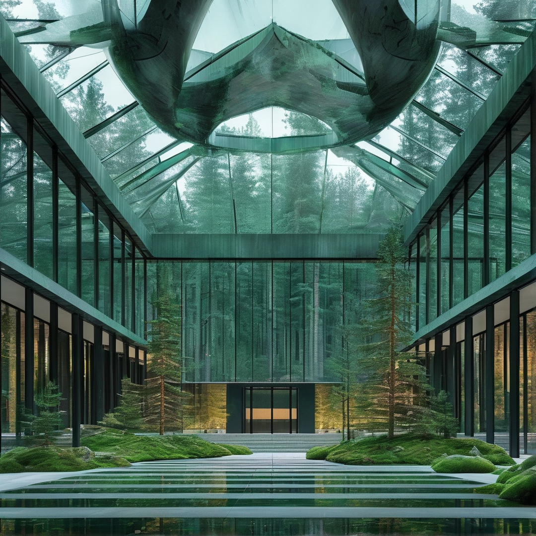 Modern Glass Pavilion