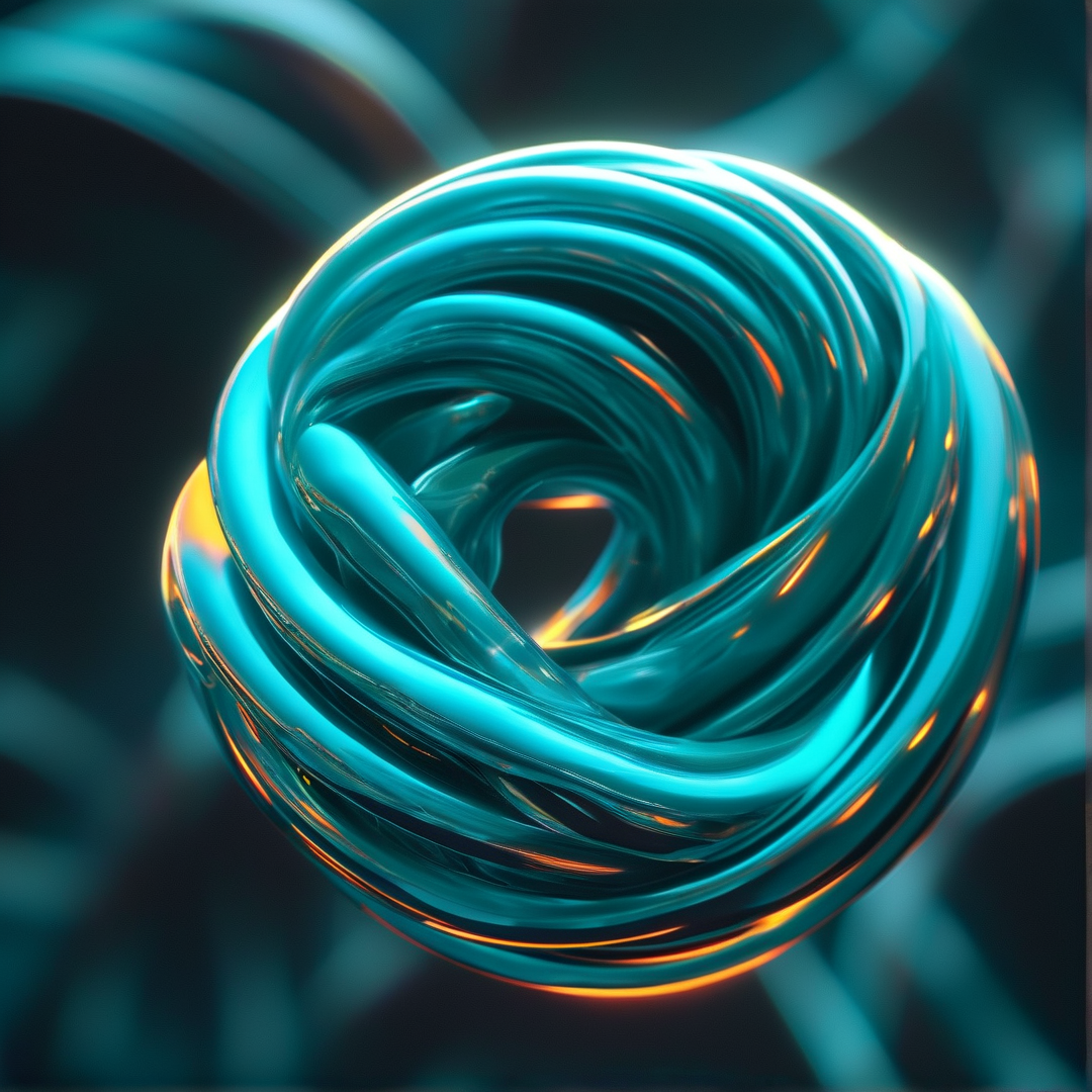Abstract Cyan Knot
