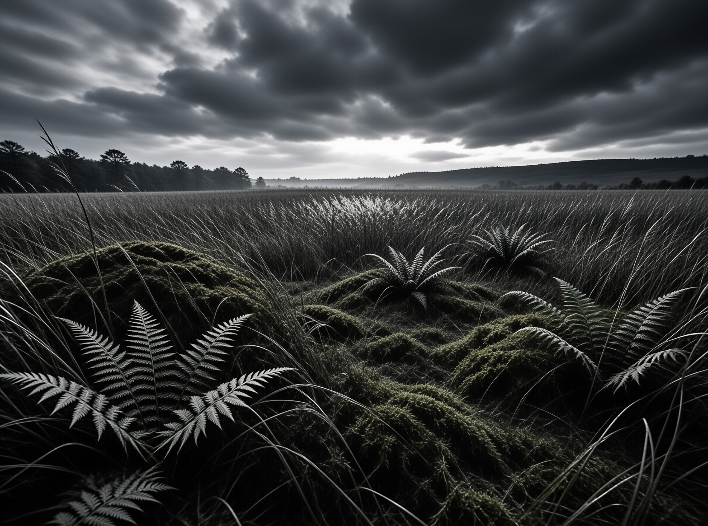 Dramatic Misty Field