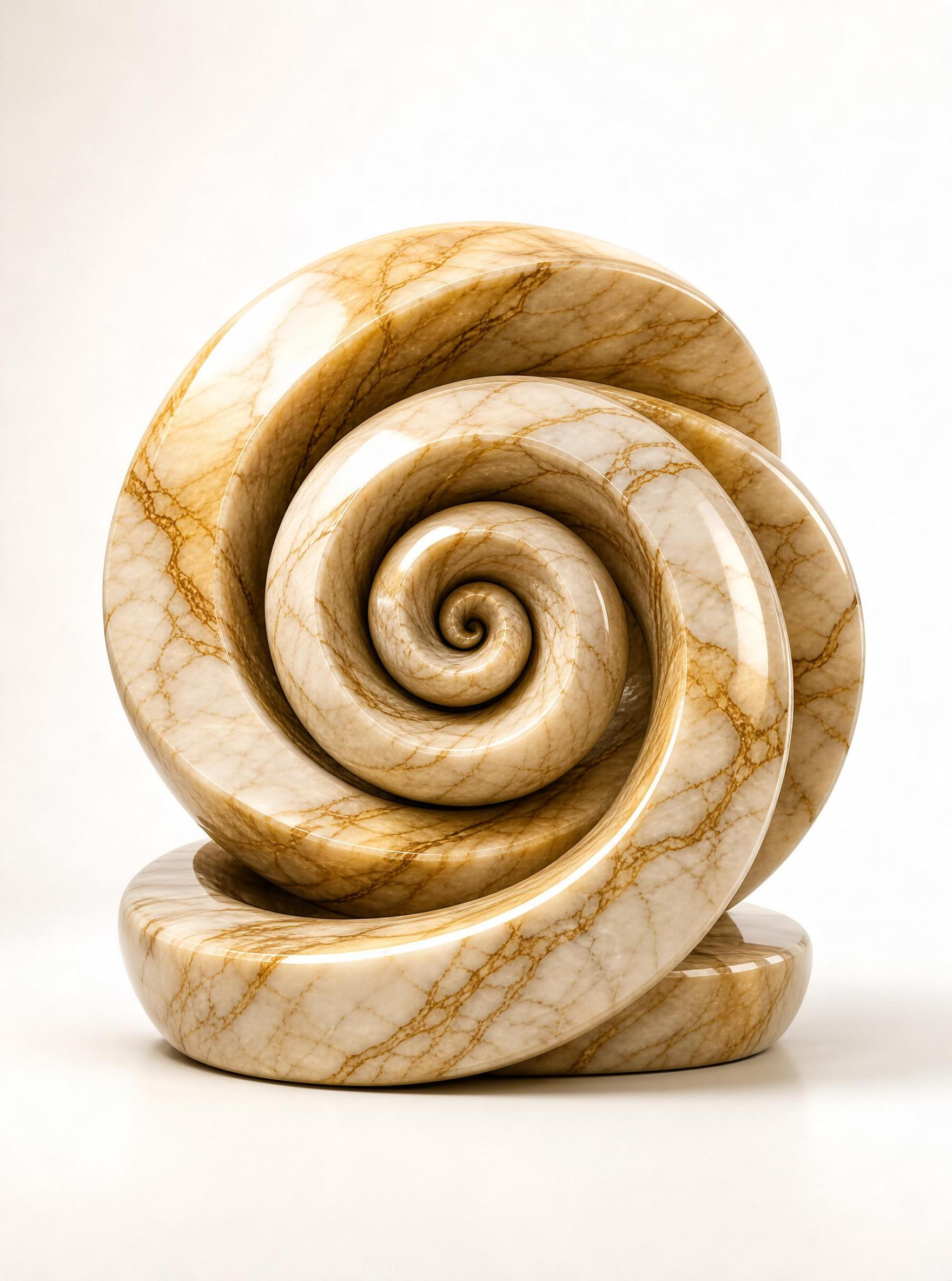 Marble Spiral Sculpture
