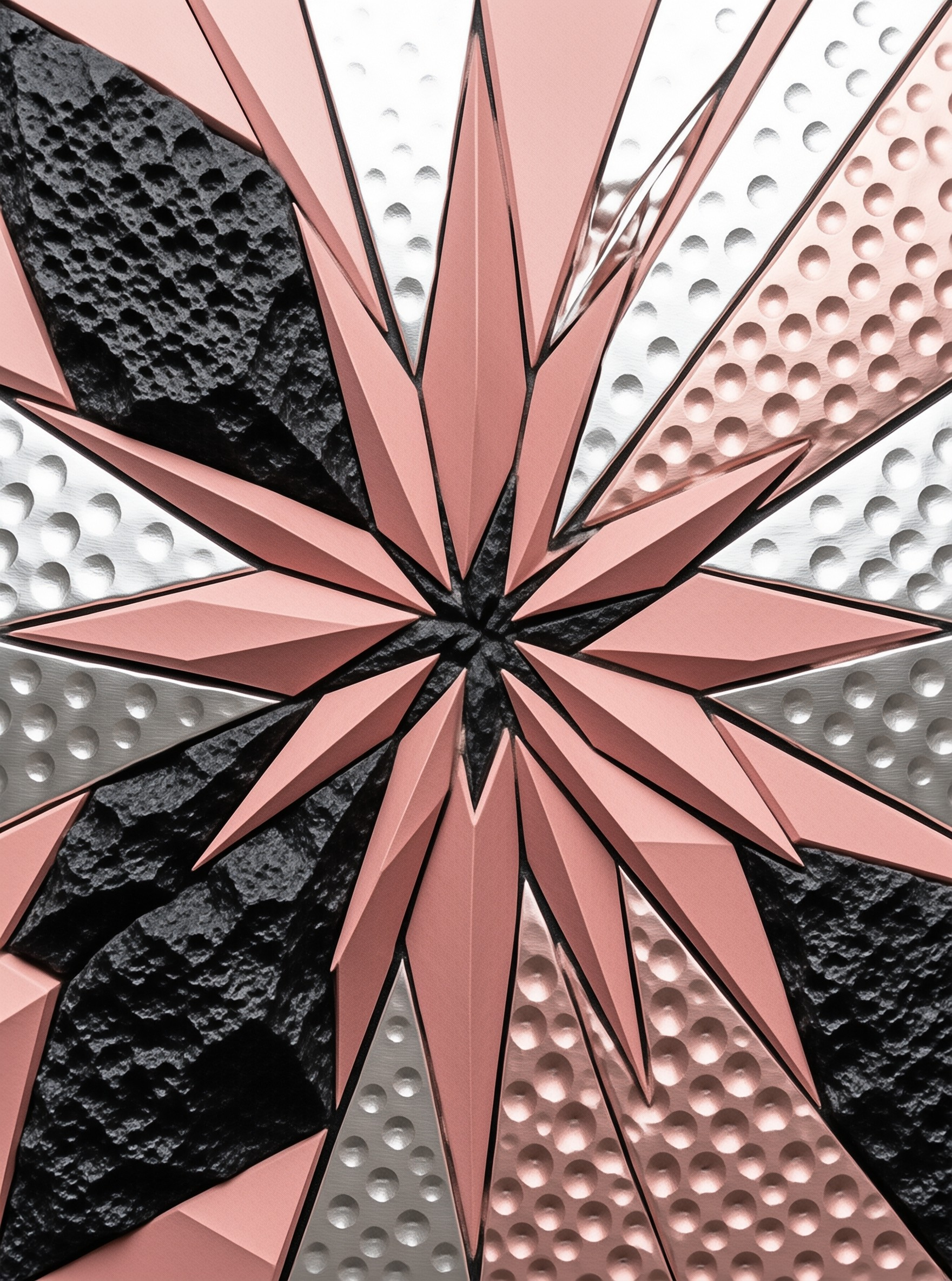 Abstract Geometric Star Pattern