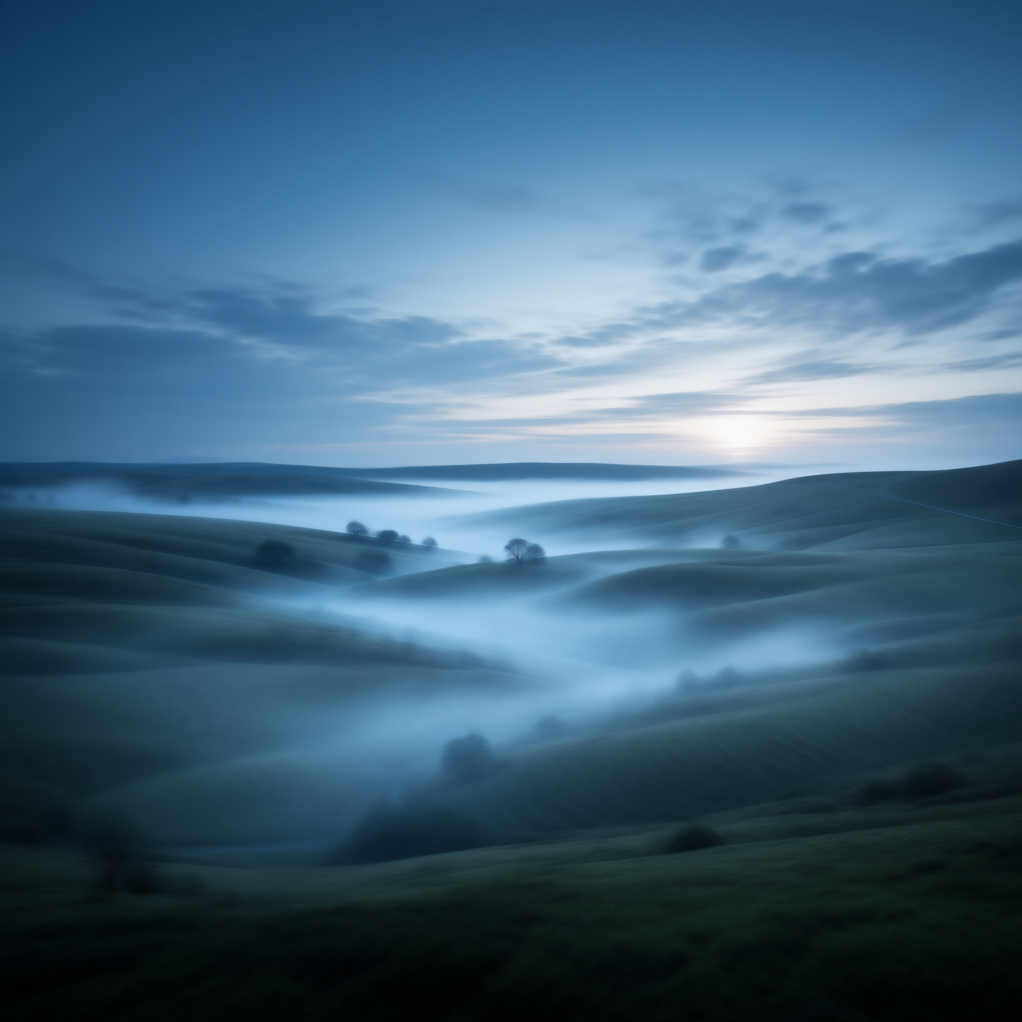 Misty Rolling Hills
