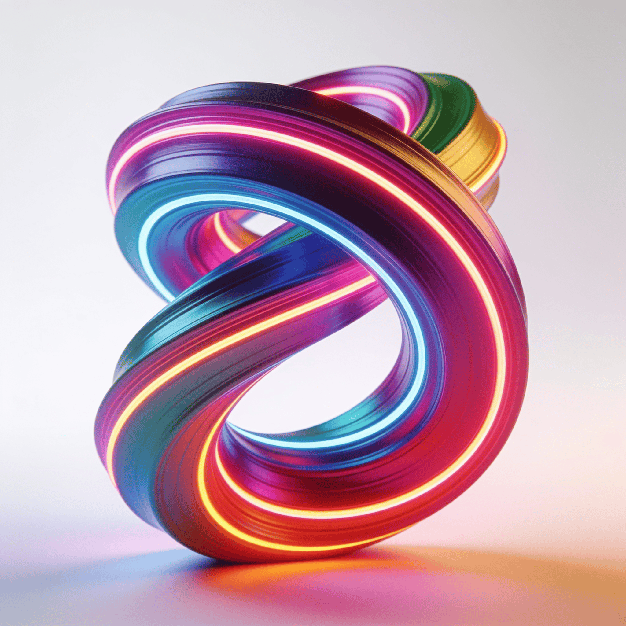 Neon-Lit Twisted Torus