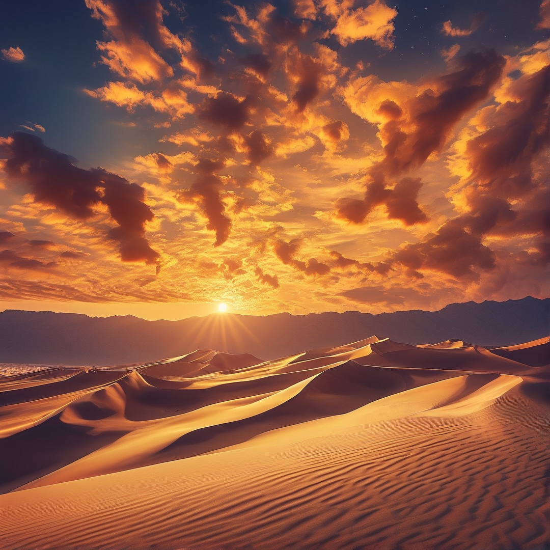 Golden Dunes at Sunset