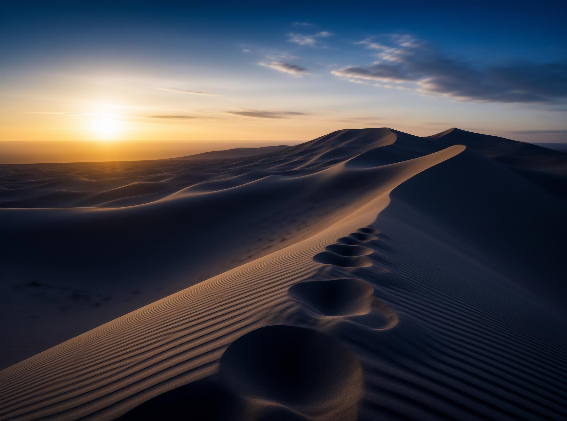 Desert Dunes at Sunset