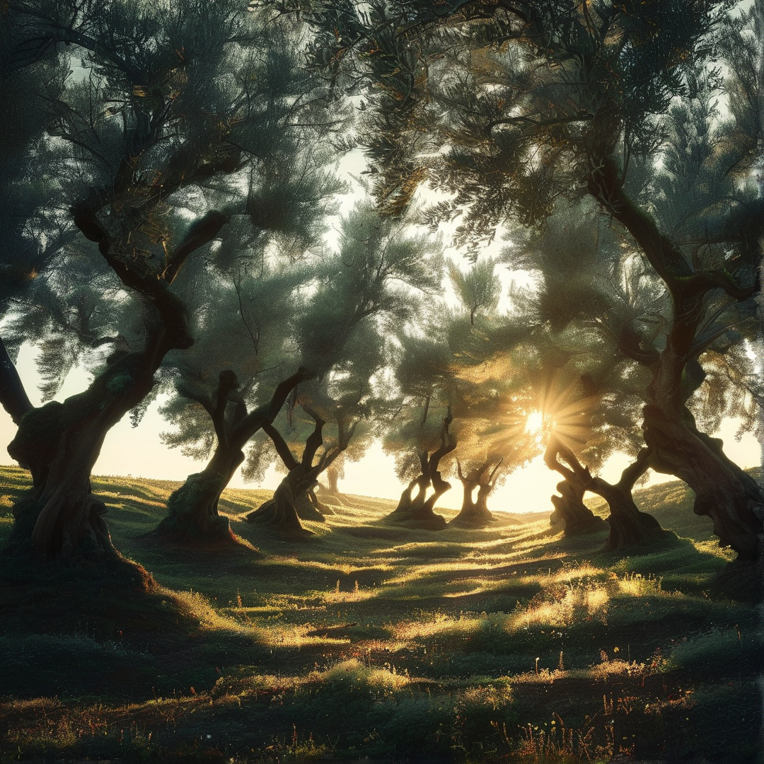 Sunlit Ancient Forest