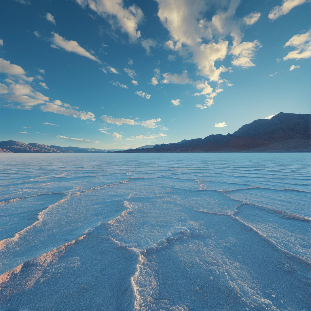 Serene Salt Flat Horizon