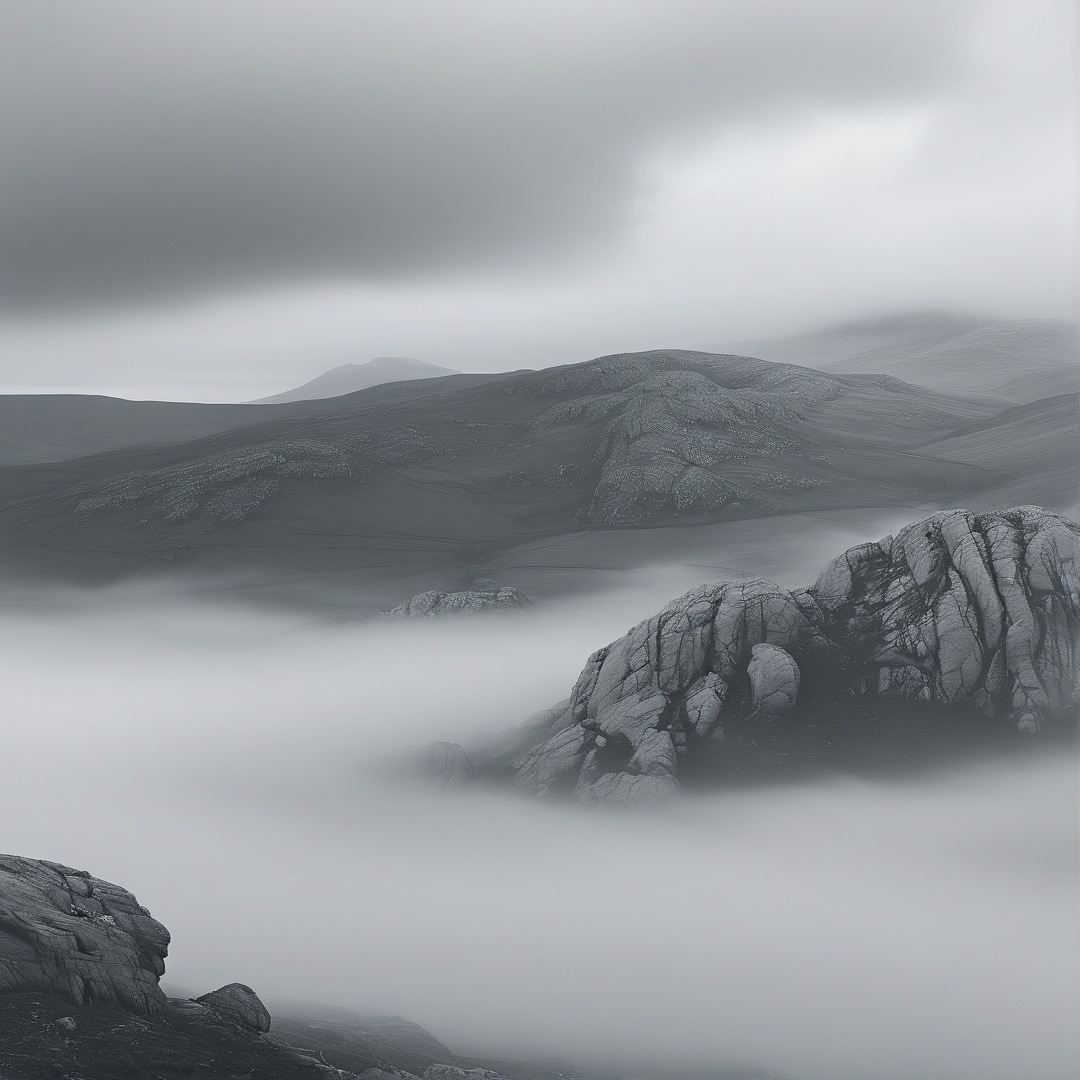 Misty Mountain Landscape