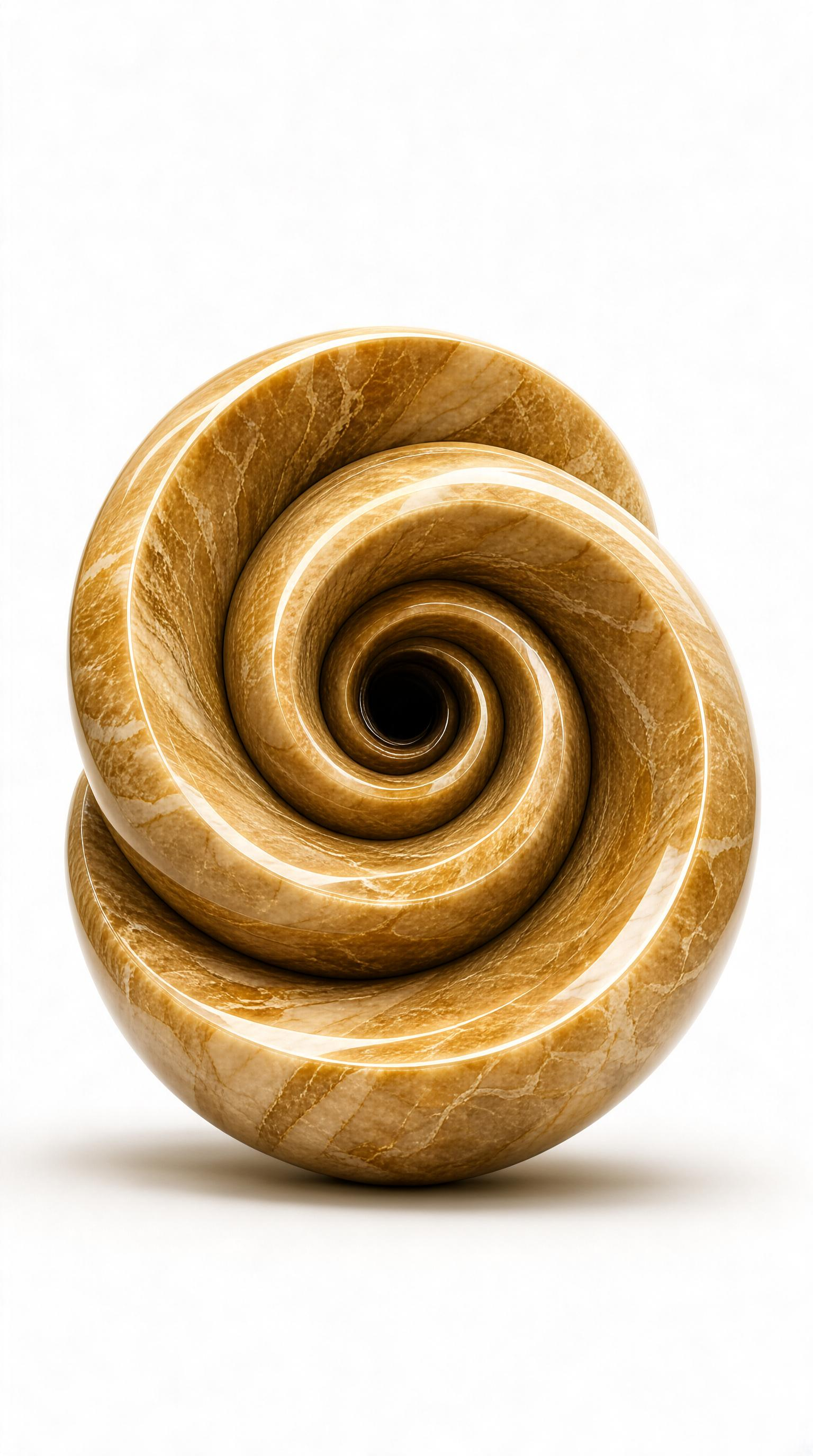 Spiral Marble Sculpture