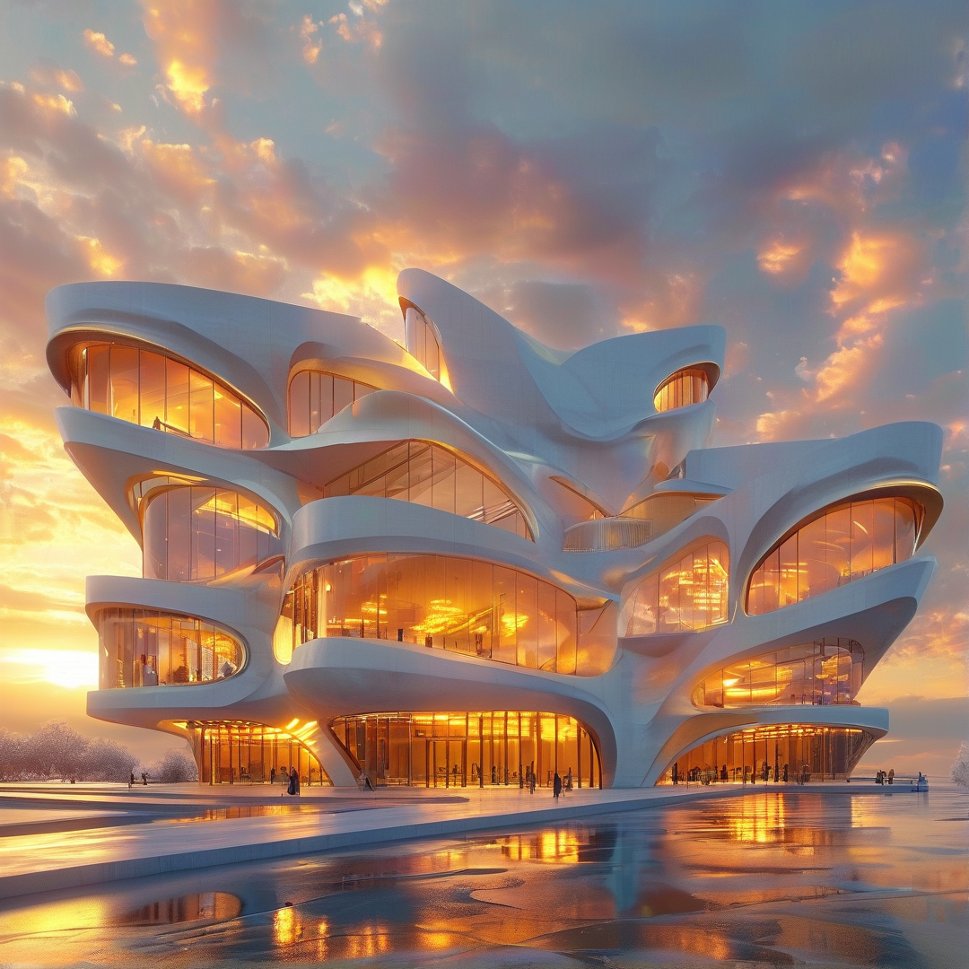 Futuristic Curved Building