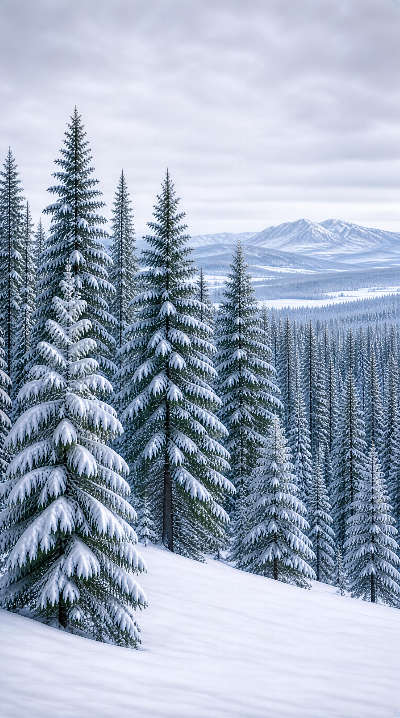 Winter Conifer Forest