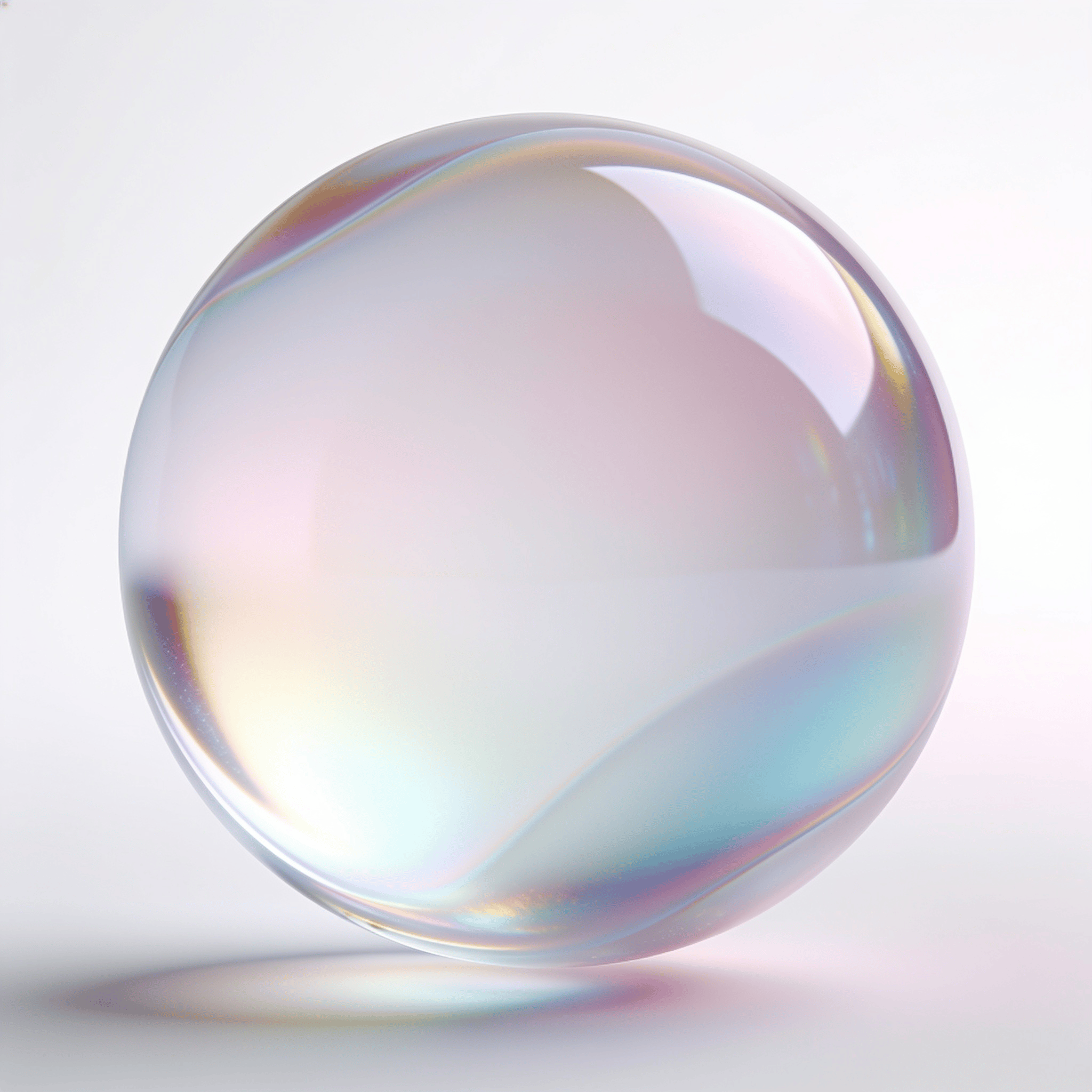 Pastel, Iridescent Floating Orb