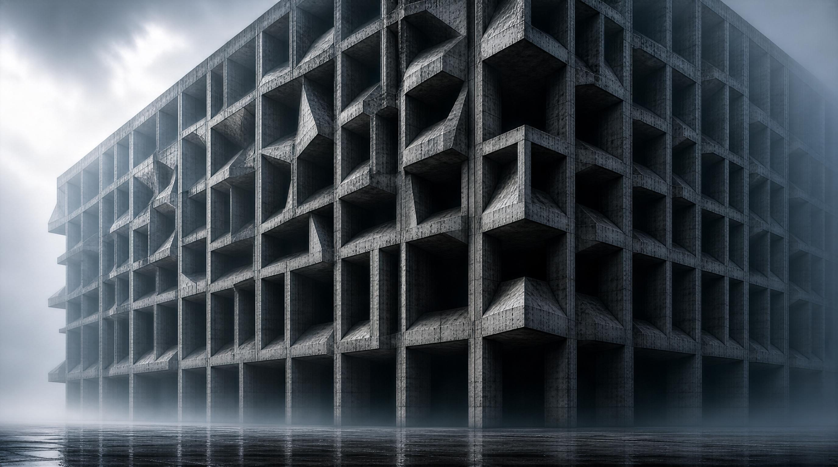 Brutalist Concrete Structure