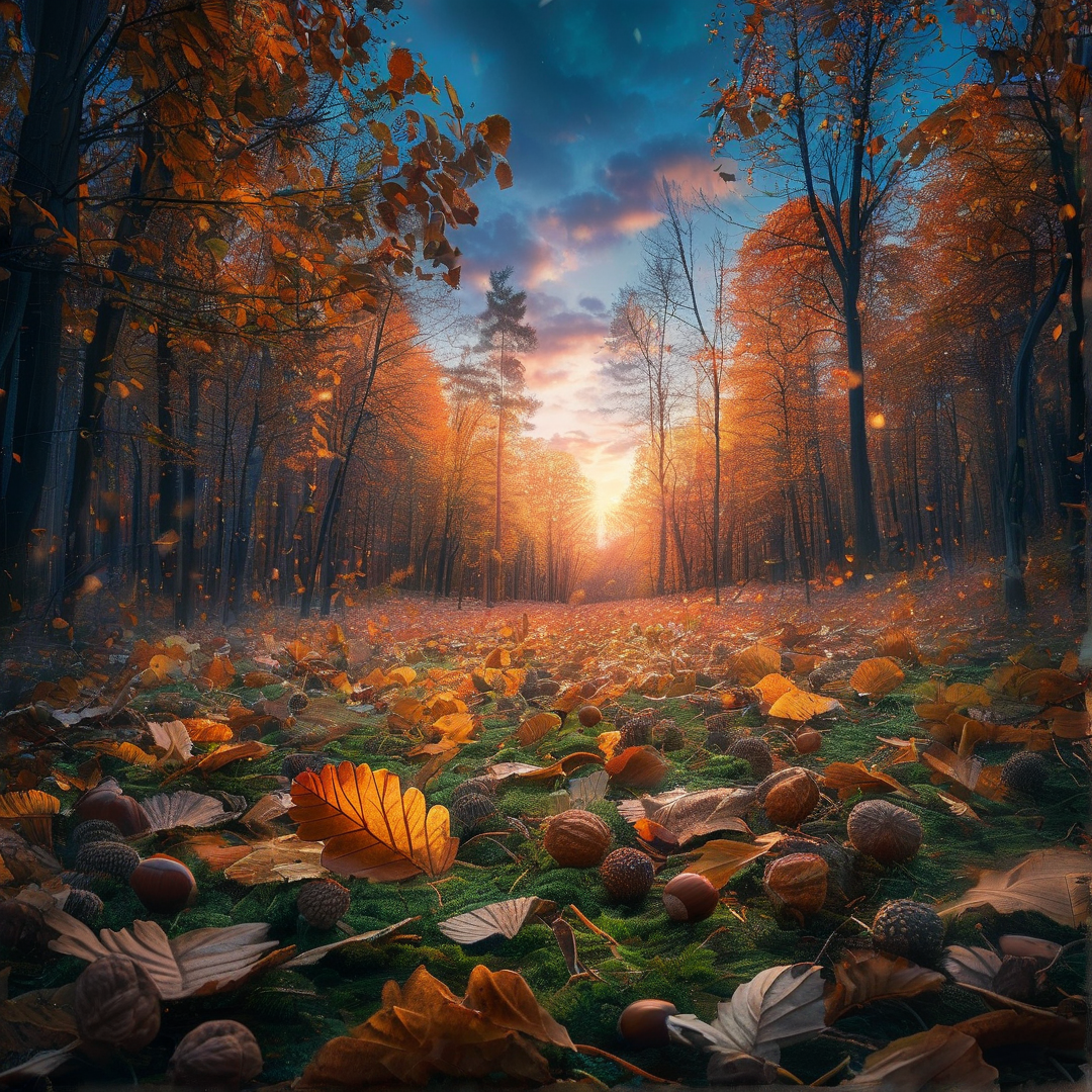 Golden Autumn Forest