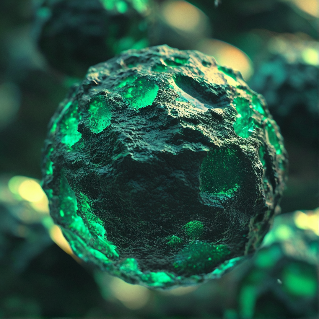 Glowing Emerald Sphere