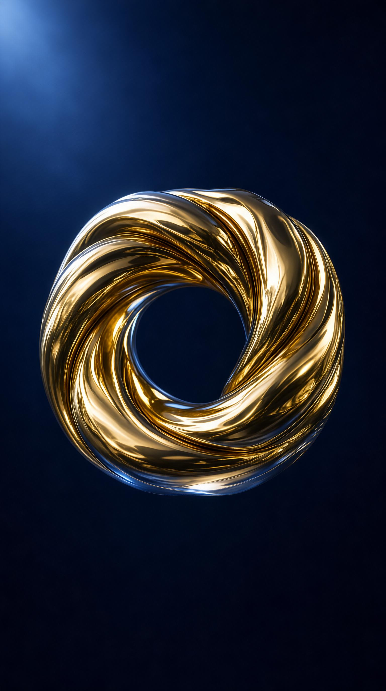 Abstract Golden Twisted Ring