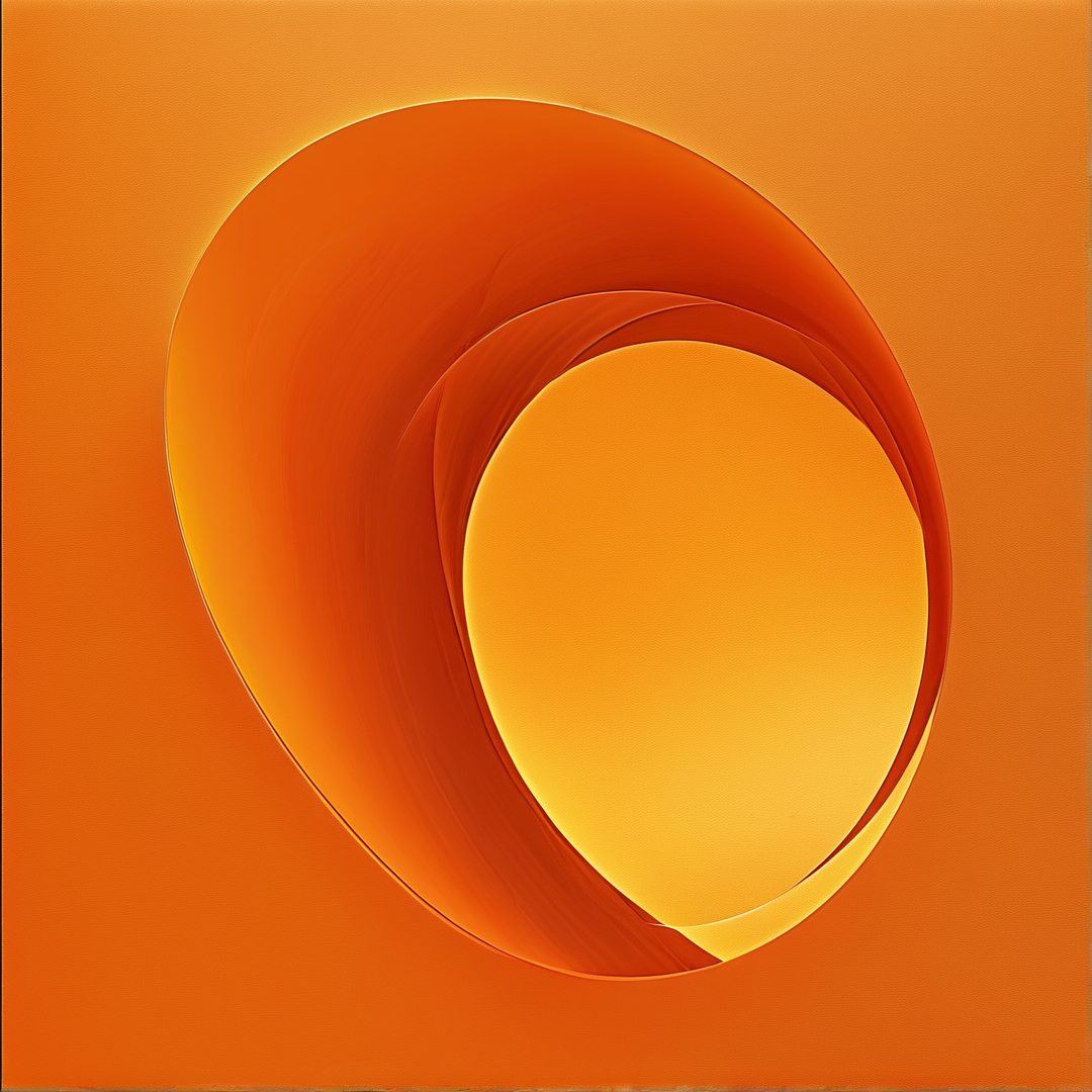 Abstract Orange Aperture