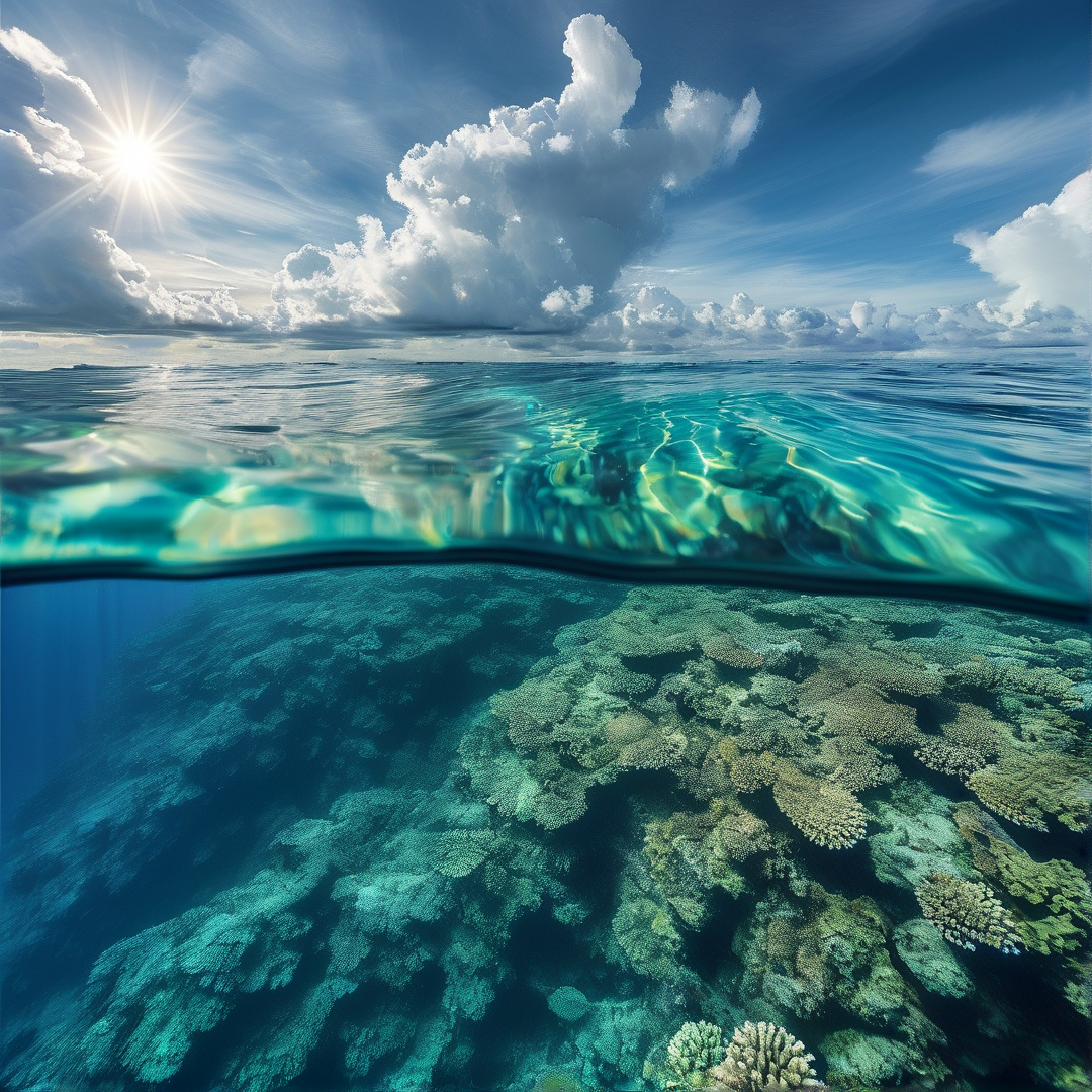 Tropical Ocean Split View