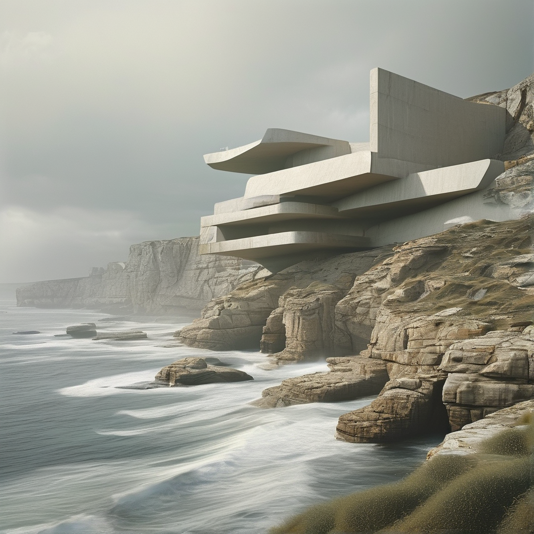 Futuristic Coastal Building