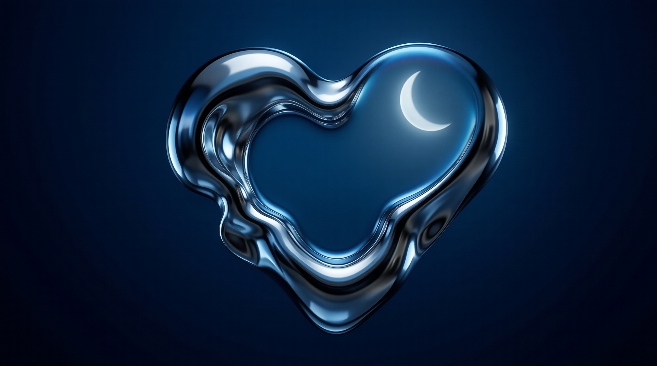 Liquid Chrome Heart